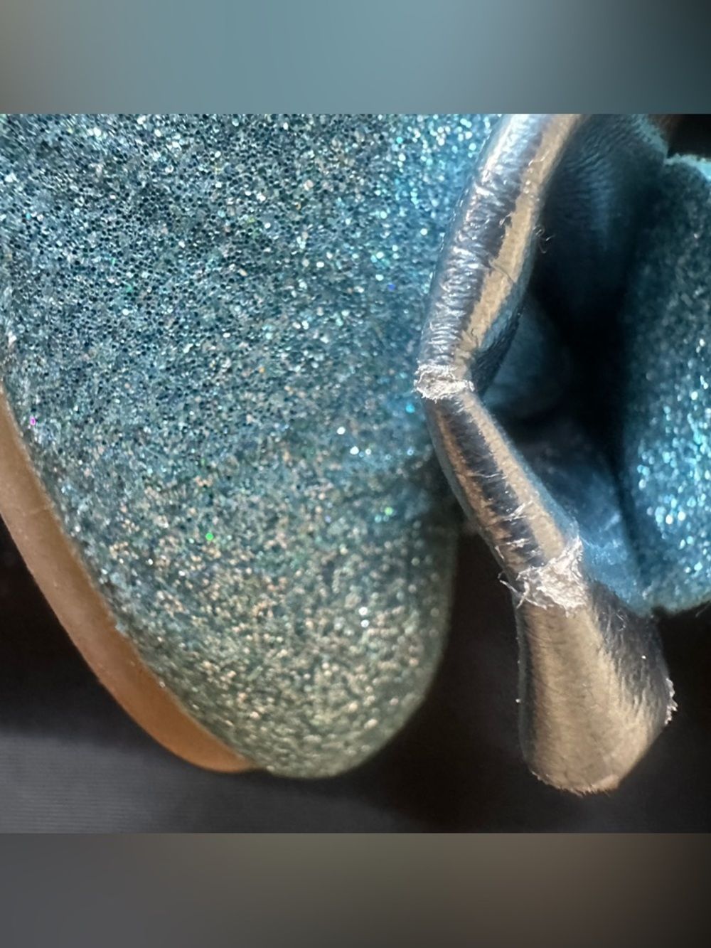 Stelle Girls Dress Play Sparkly Elsa Shoes Size 10 - Picture 11 of 16